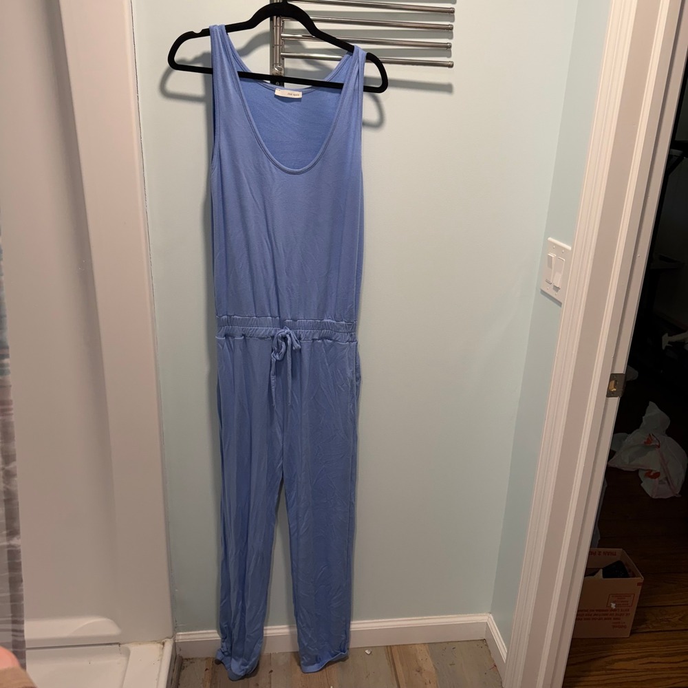 Dear Apple Sleeveless Jumpsuit Blue‎ Small Casual Loungewear Relaxed Fit